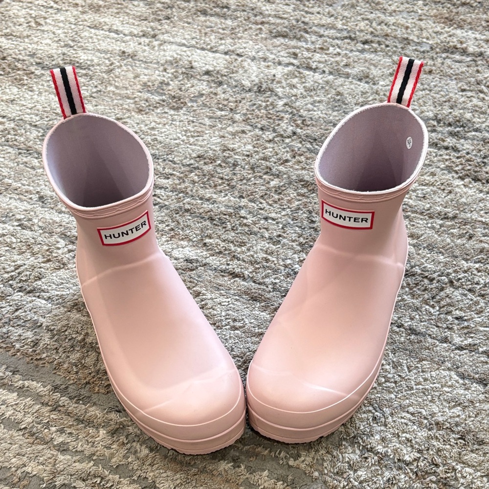 Hunter original play Pink Rain Boots